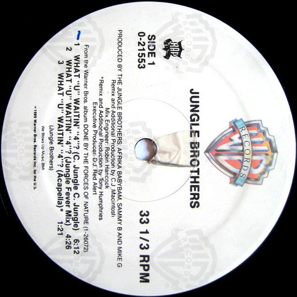 Jungle Brothers : What "U" Waitin' "4"? (12", Maxi)