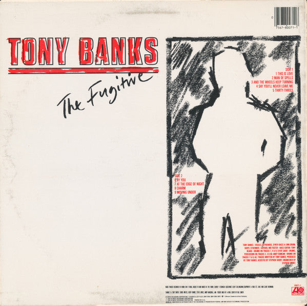 Tony Banks : The Fugitive (LP, Album, AR )