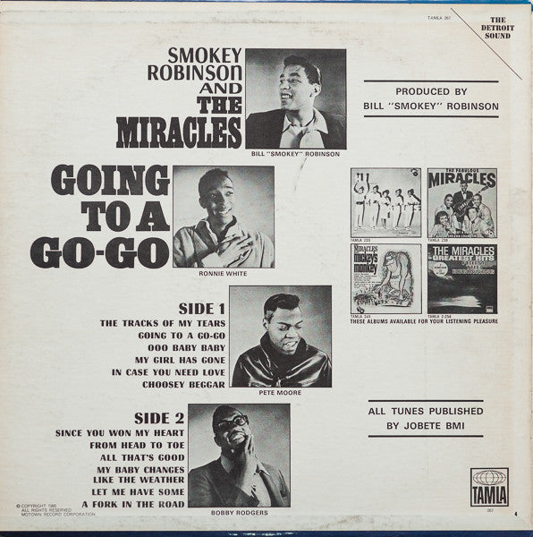 Smokey Robinson And The Miracles* : Going To A Go-Go (LP, Album, RE, Ind)
