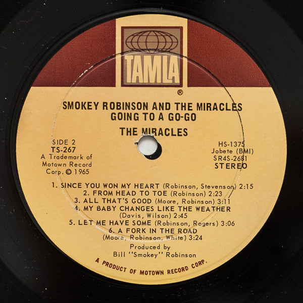Smokey Robinson And The Miracles* : Going To A Go-Go (LP, Album, RE, Ind)