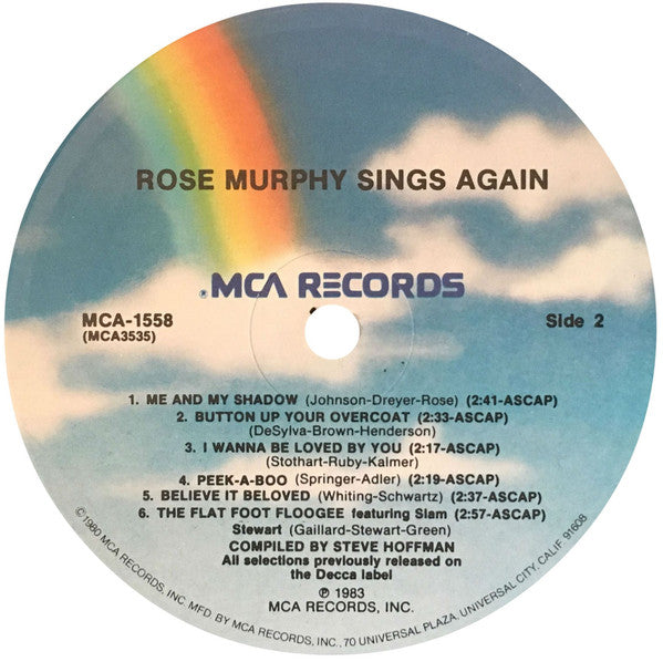Rose Murphy : Sings Again (LP, Album)