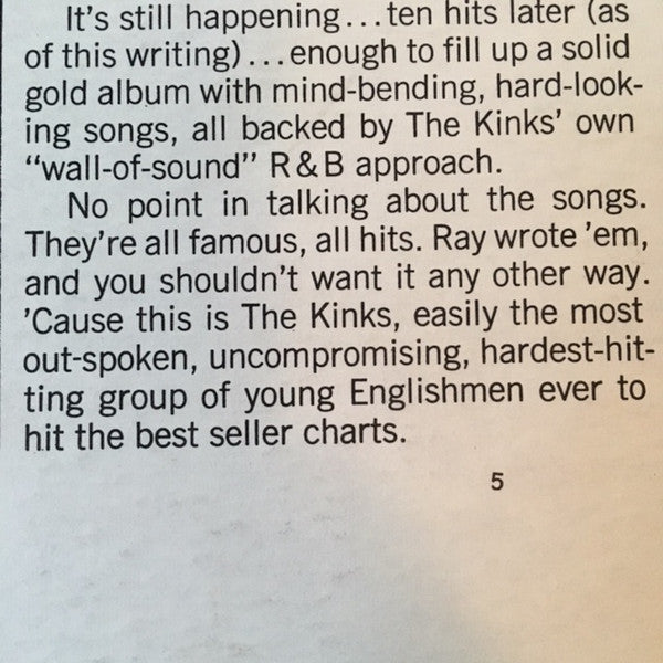 The Kinks : The Kinks Greatest Hits! (LP, Comp, Jac)