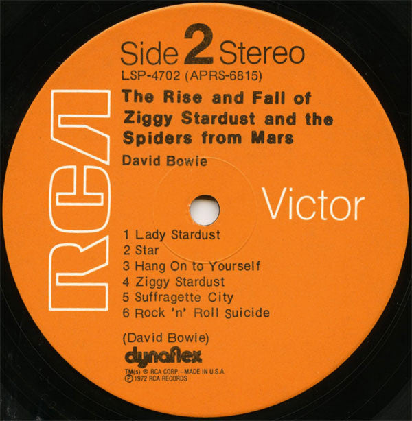 David Bowie : The Rise And Fall Of Ziggy Stardust And The Spiders From Mars (LP, Album, Ind)