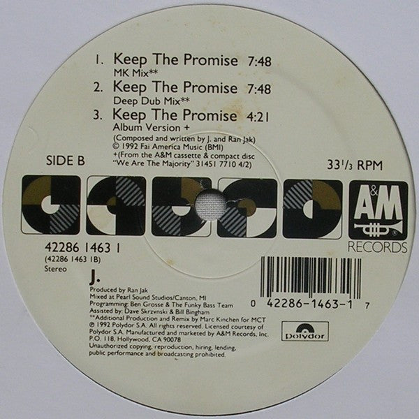J. : Keep The Promise (12")