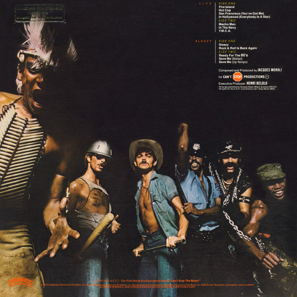 Village People : Live And Sleazy (2xLP, Album, Promo, 25,)