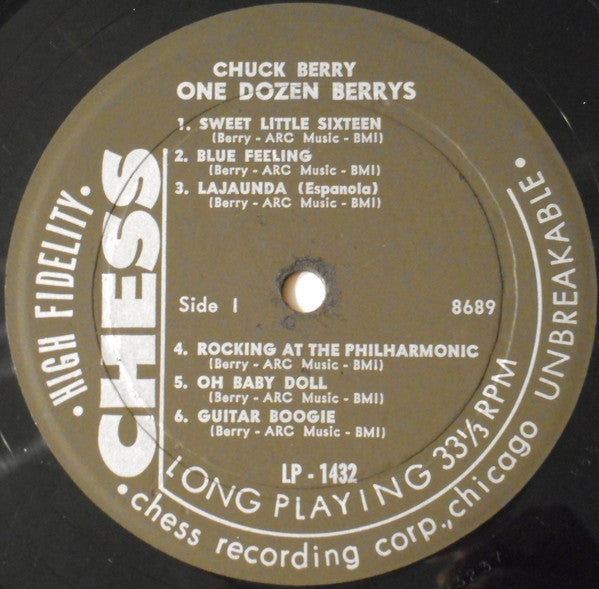 Chuck Berry : One Dozen Berrys (LP, Album, Mono, Ind)
