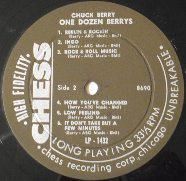 Chuck Berry : One Dozen Berrys (LP, Album, Mono, Ind)