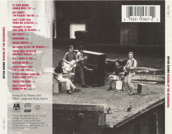 Bryan Adams : Waking Up The Neighbours (CD, Album)