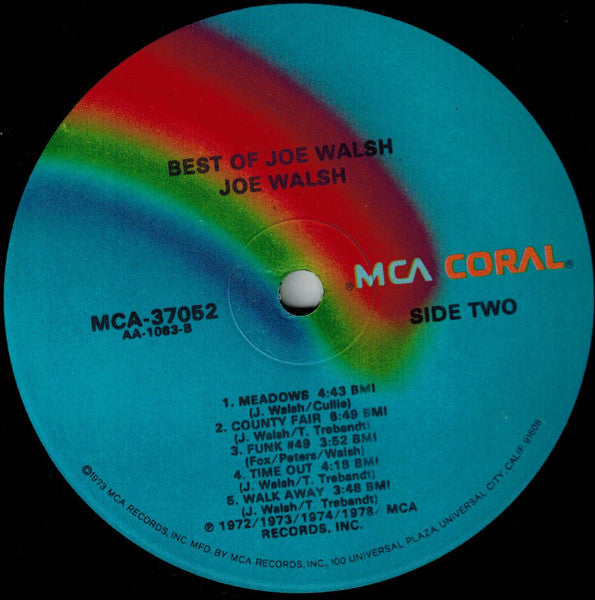 Joe Walsh : The Best Of Joe Walsh (LP, Comp, RE)