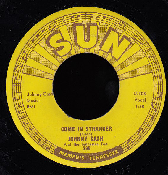 Johnny Cash : Guess Things Happen That Way / Come In Stranger (7", Single, Mono)