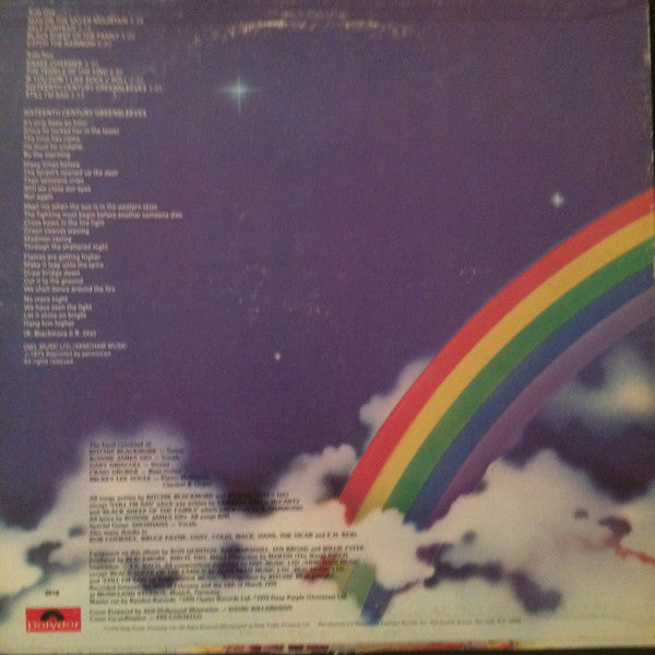 Rainbow : Ritchie Blackmore's Rainbow (LP, Album, 72)
