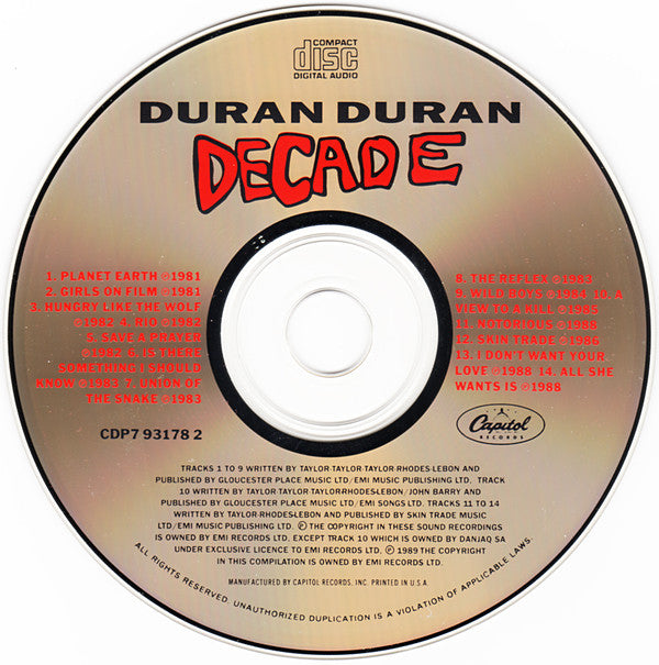 Duran Duran : Decade (CD, Comp)