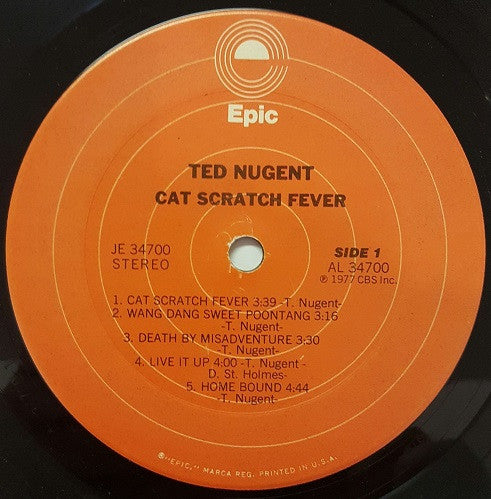 Ted Nugent : Cat Scratch Fever (LP, Album, Gat)