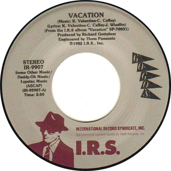 Go-Go's : Vacation (7", Single, Styrene, Pit)