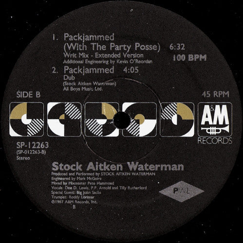 Stock, Aitken & Waterman : Packjammed (With The Party Posse) (12")