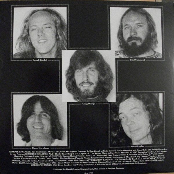 Crosby & Nash : Live (LP, Album)