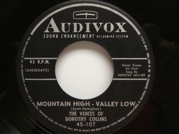 Dorothy Collins And George Barnes / Dorothy Collins : Crazy Rhythm / Mountain High - Valley Low (7", Single)