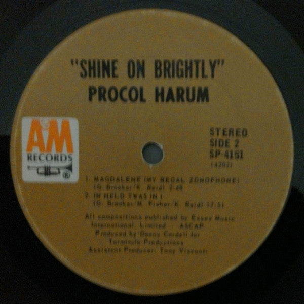 Procol Harum : Shine On Brightly (LP, Album, Gat)