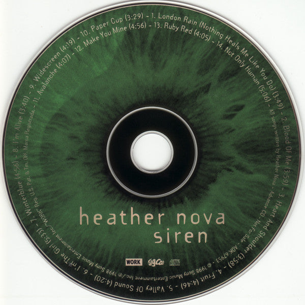 Heather Nova : Siren (CD, Advance, Album, Promo, Car)