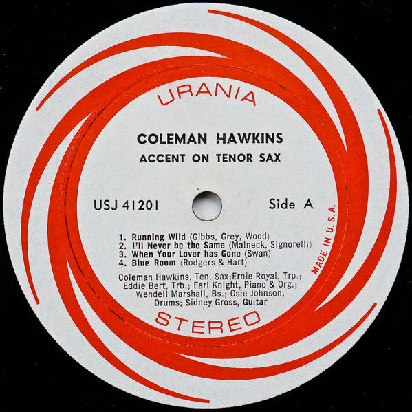 Coleman Hawkins : Accent On Tenor (LP, Album)
