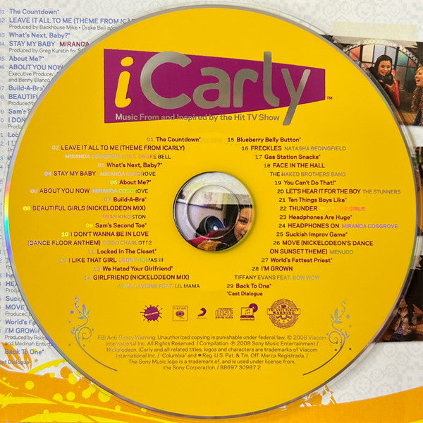 Various : iCarly (Music From And Inspired By The Hit TV Show) (CD, Album, Comp, Gat)