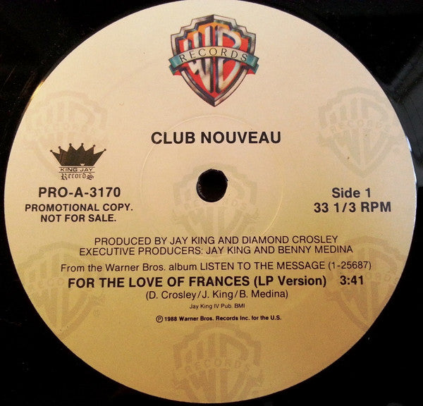 Club Nouveau : For The Love Of Frances (12", Maxi)