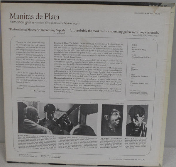 Manitas De Plata : Flamenco Guitar (LP, Mono)