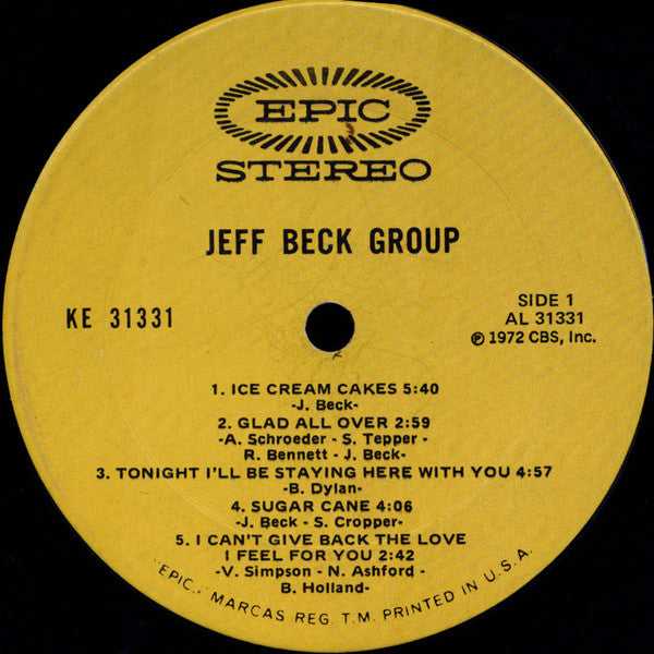 Jeff Beck Group : Jeff Beck Group (LP, Album, Ter)