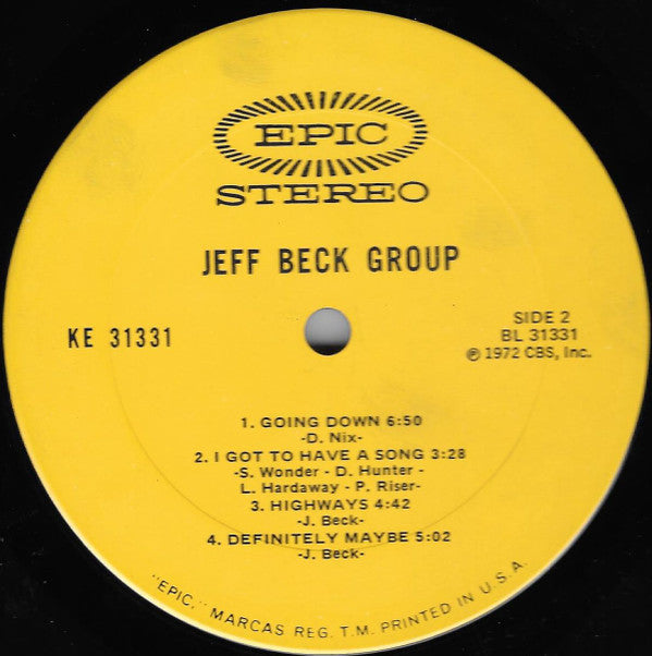 Jeff Beck Group : Jeff Beck Group (LP, Album, Ter)