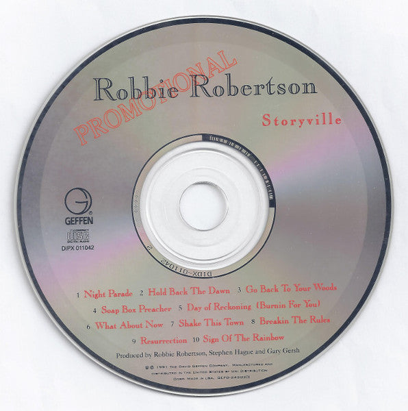 Robbie Robertson : Storyville (CD, Album, Promo)
