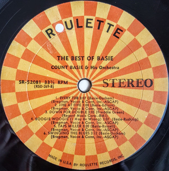 Count Basie & His Orchestra* : The Best Of Basie (LP, Album)