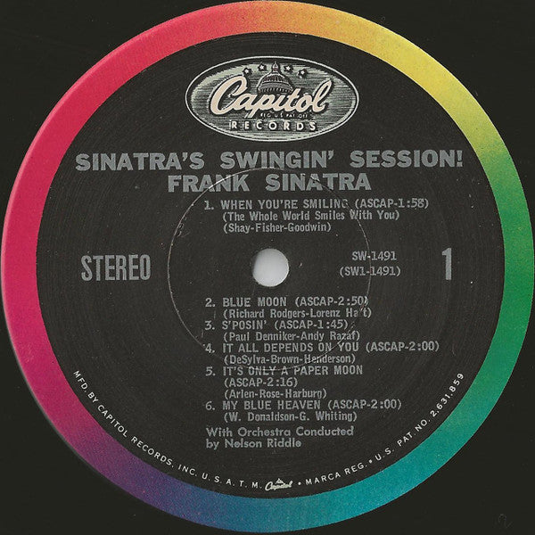 Frank Sinatra : Sinatra's Swingin' Session!!! (LP, Album, RE)