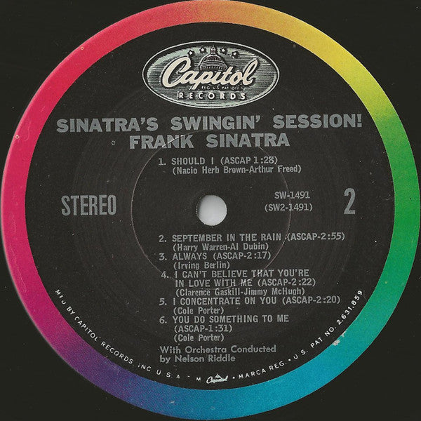 Frank Sinatra : Sinatra's Swingin' Session!!! (LP, Album, RE)