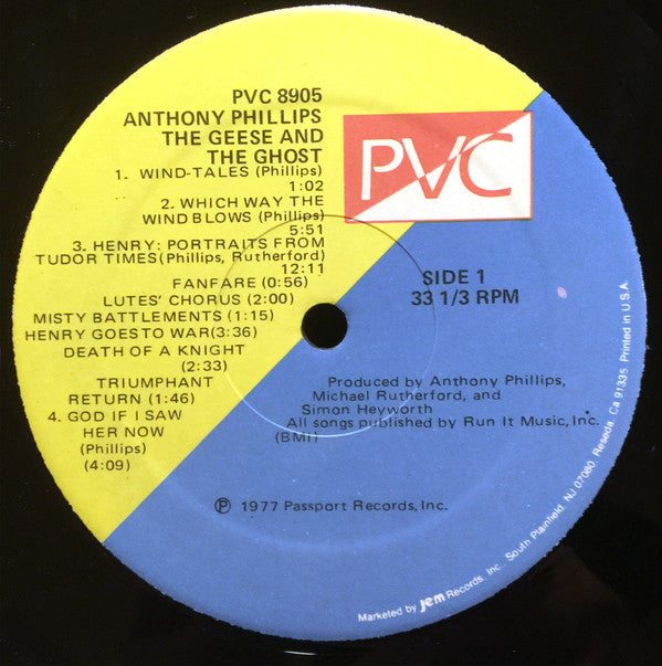 Anthony Phillips : The Geese & The Ghost (LP, Album, RE)