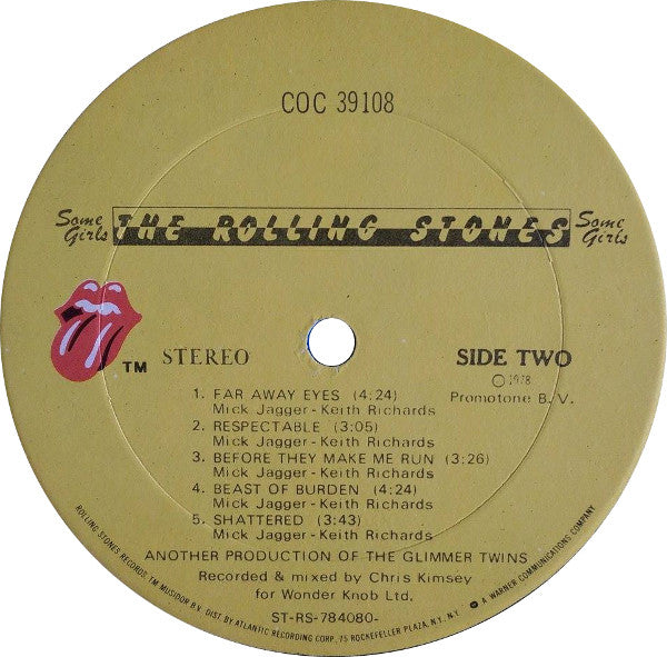 The Rolling Stones : Some Girls (LP, Album, 2nd)