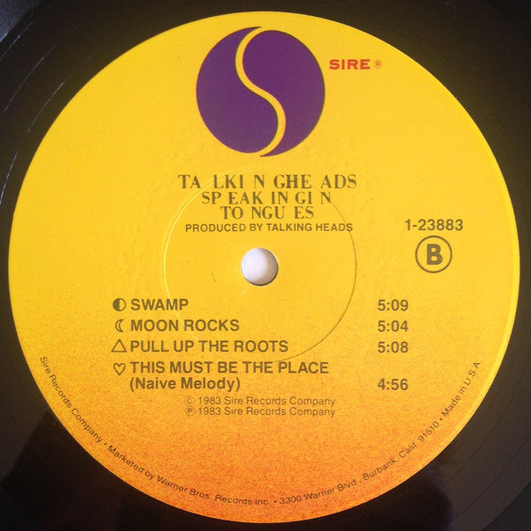 Talking Heads : Speaking In Tongues (LP, Album, Jac)