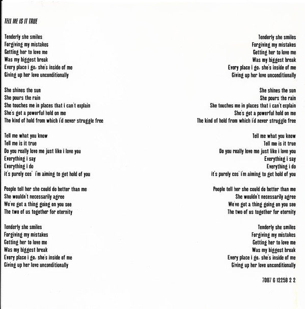 UB40 : Tell Me Is It True (CD, Single, Promo)