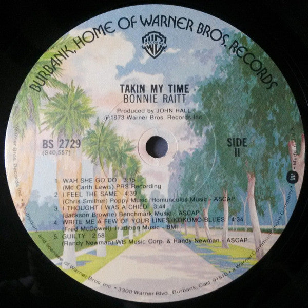 Bonnie Raitt : Takin' My Time (LP, Album, RE, Los)