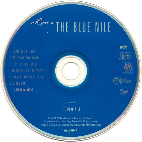 The Blue Nile : Hats (CD, Album, RE)