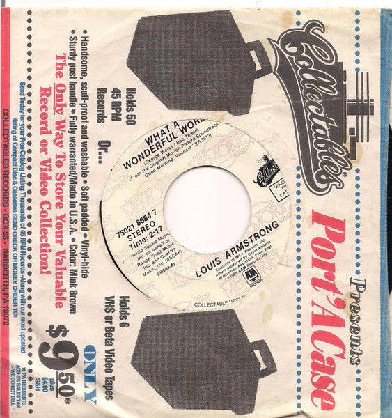 Louis Armstrong / James Brown : What A Wonderful World / I Got You (I Feel Good) (7", RE, Spe)