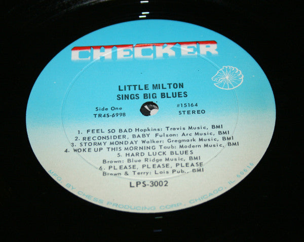 Little Milton : Sings Big Blues (LP, Album, RE)
