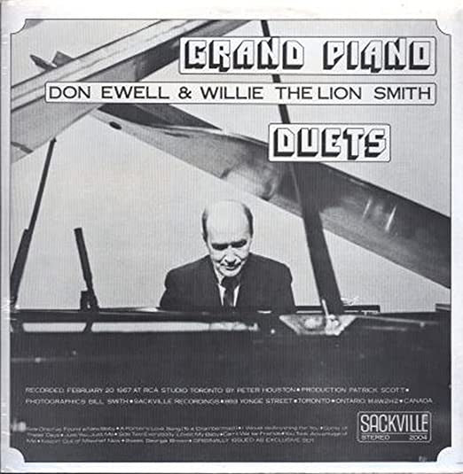 Willie "The Lion" Smith  &  Don Ewell : Grand Piano  Duets  (LP, Album, RE)