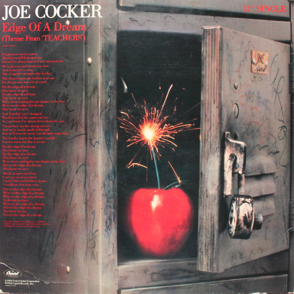 Joe Cocker : Edge Of A Dream (Theme From "Teachers" (12", Single, Promo)