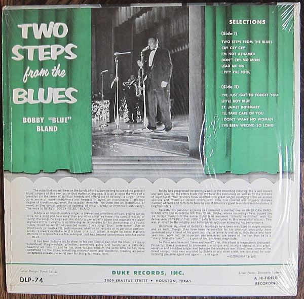 Bobby Bland : Two Steps From The Blues (LP, Album, Mono, RP)