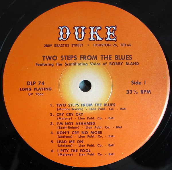 Bobby Bland : Two Steps From The Blues (LP, Album, Mono, RP)