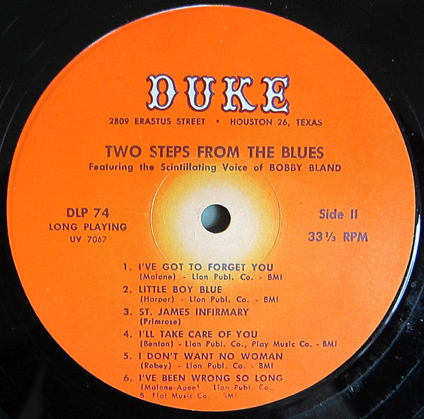 Bobby Bland : Two Steps From The Blues (LP, Album, Mono, RP)