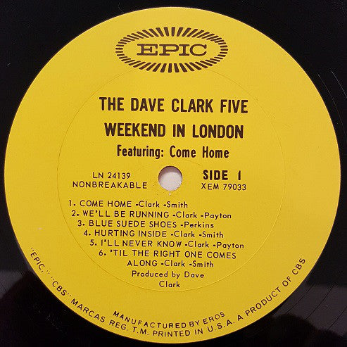 The Dave Clark Five : Weekend In London (LP, Album, Mono)
