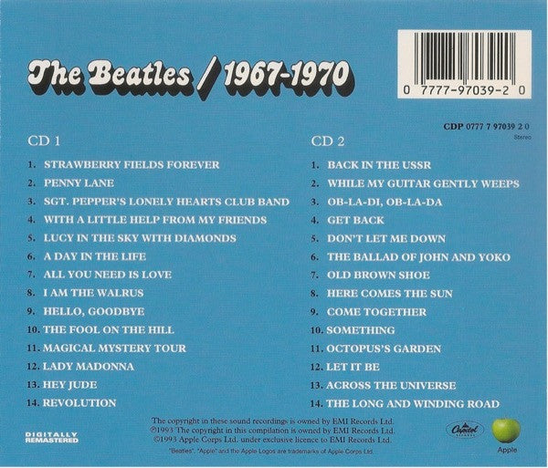 The Beatles : 1967-1970 (2xCD, Comp, RE, RM)
