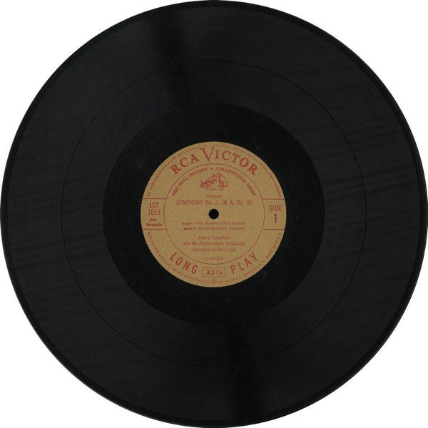Beethoven*, Arturo Toscanini, Philharmonic Symphony Orchestra Of New York* : Symphony No. 7 In A, Op. 92 (LP, Album, Mono, RE)
