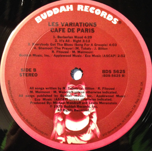 Variations (2) : Café De Paris (LP, Album, Ter)